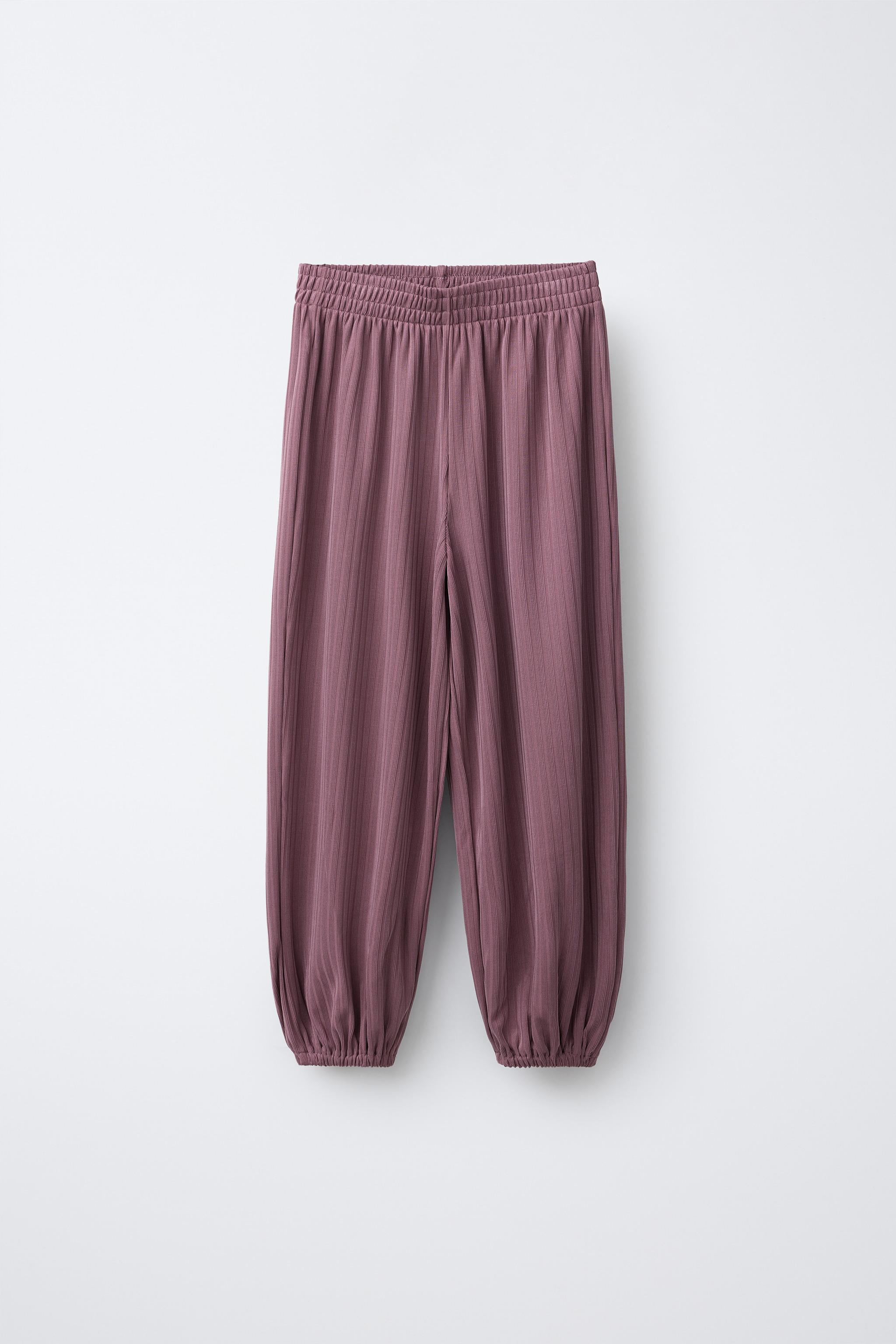 PANTALON BOUFFANT CANNELÉ BALLET